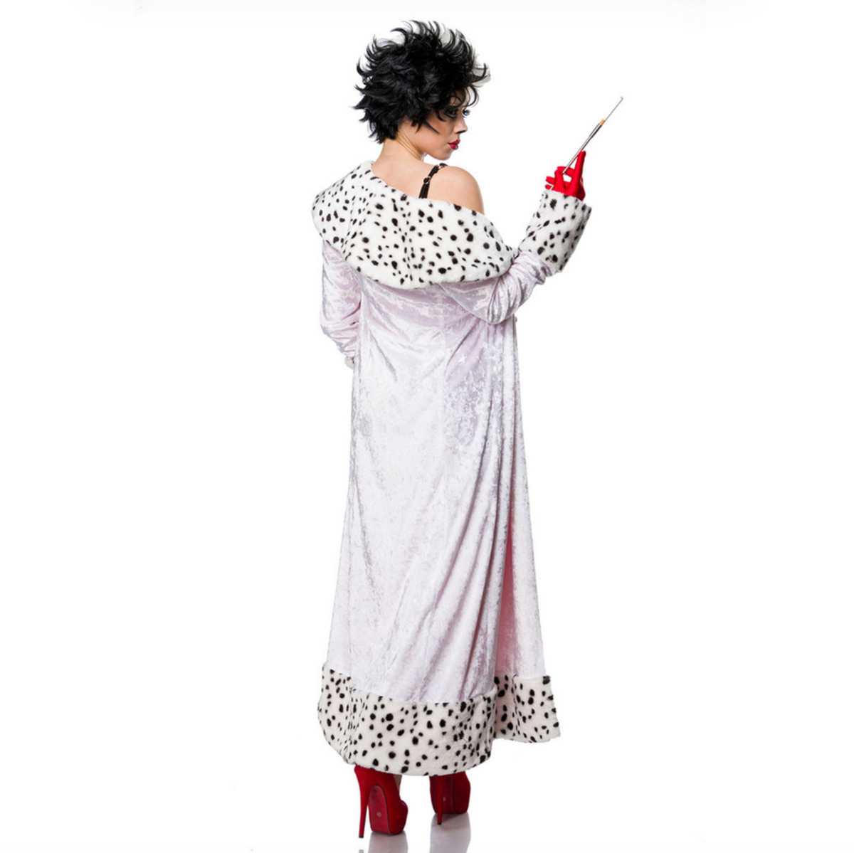 Evil Dalmatian Lady - Déguisement femme avec long manteau