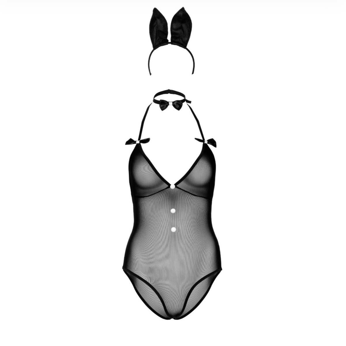 Daring Intimates Tuxedo Bunny - Déguisement lapin sexy 3 pièces