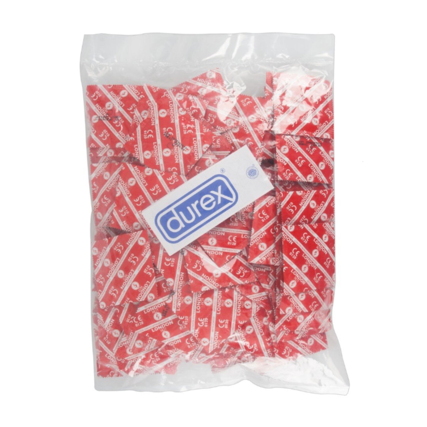 Durex London Rouge - Préservatifs goût fraise 100 Pièces