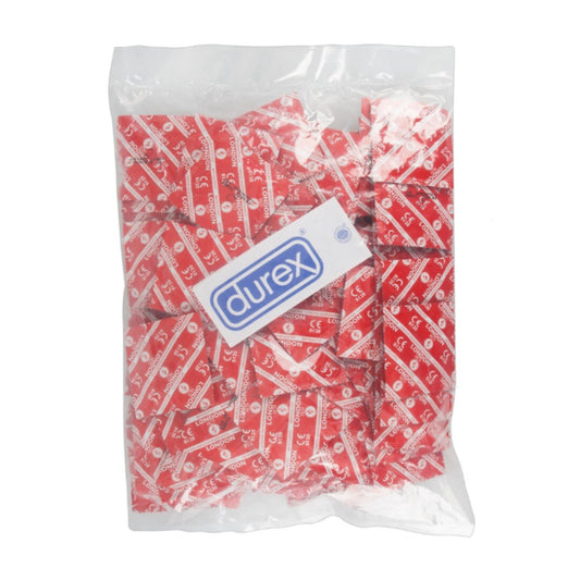 Durex London Rouge - Préservatifs goût fraise 100 Pièces