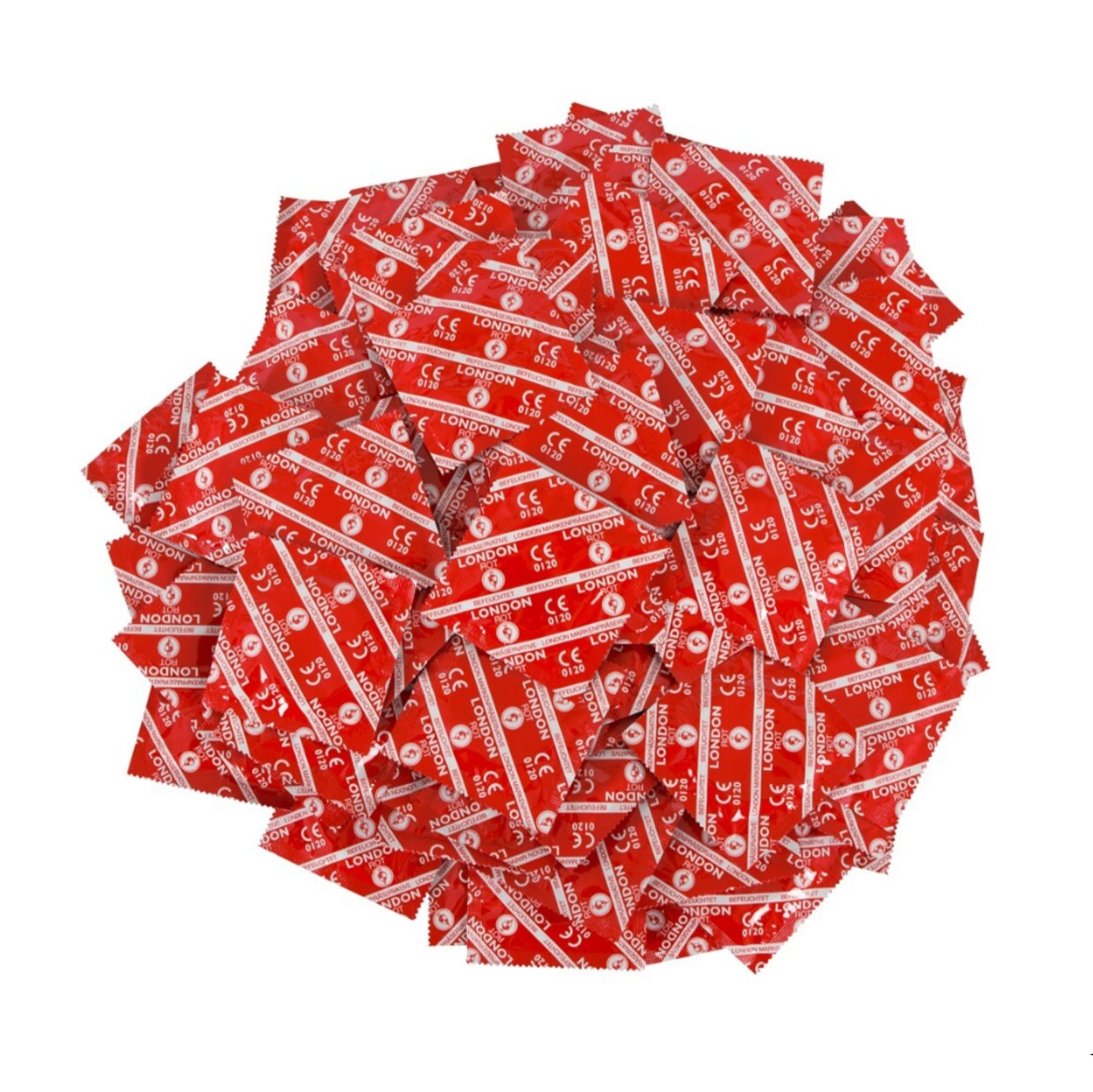 Durex London Rouge - Préservatifs goût fraise 100 Pièces