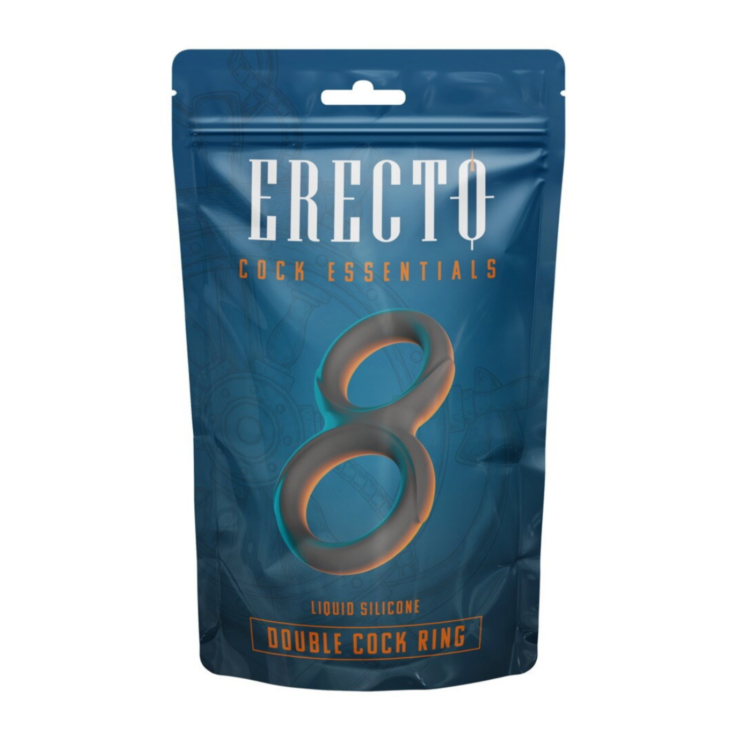 Erecto Double Cock Ring - Anneau pénien double en silicone