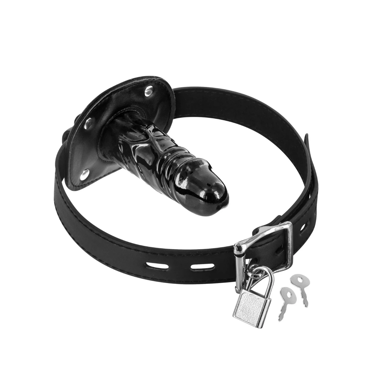 Fetish Tentation Bâillon Pénis T2 - Bâillon gode avec cadenas