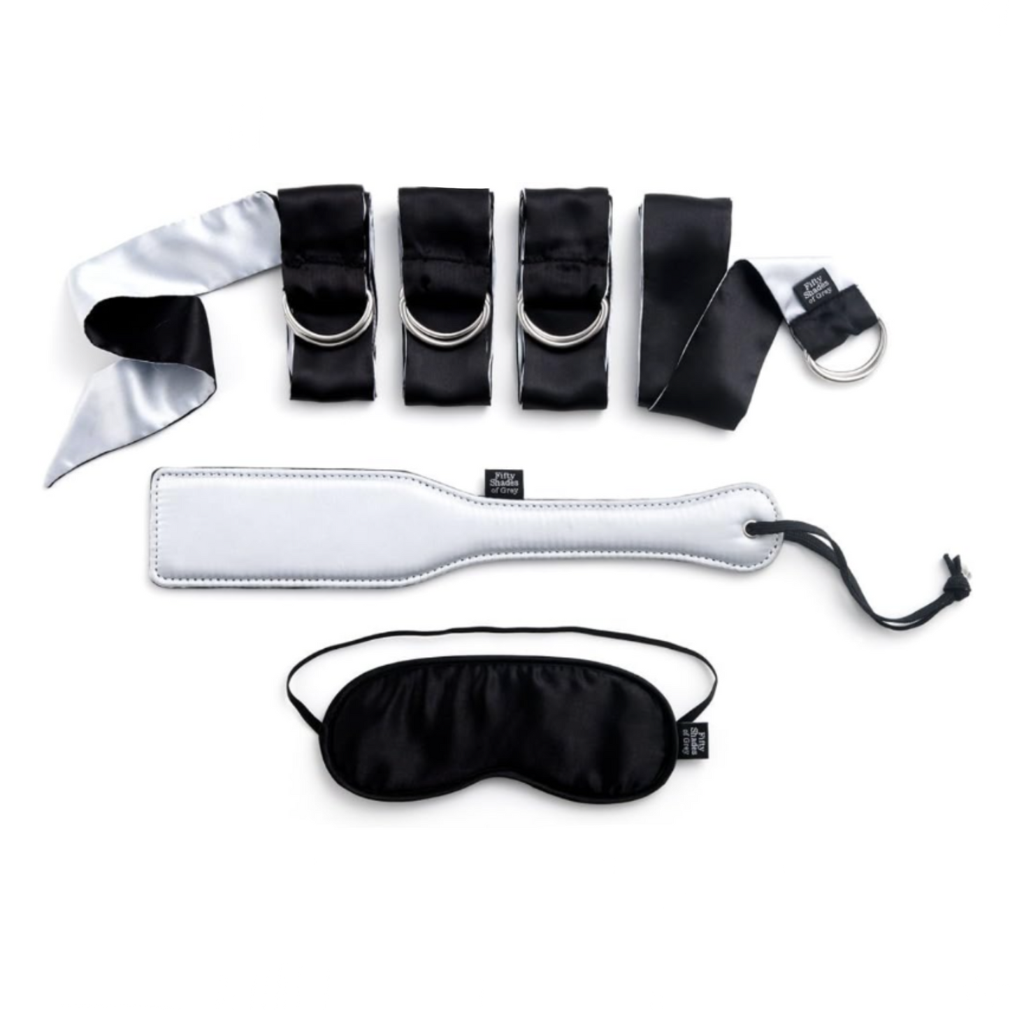 Fifty Shades Of Grey Submit To Me – kit bondage débutant 4 accessoires