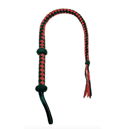 Fouet Tressé en Cuir - Fouet BDSM souple