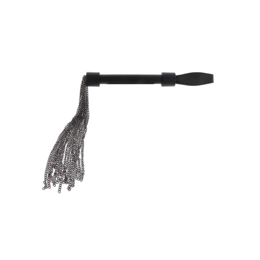 Martinet en cuir avec chaînes en métal – 61 cm