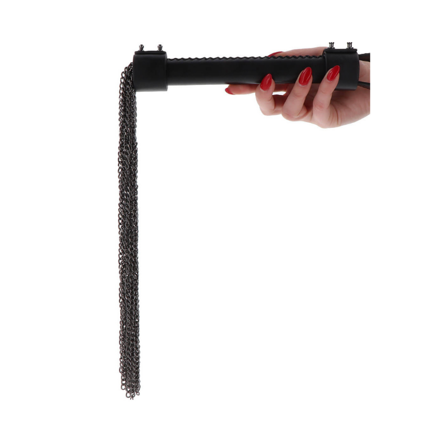 Martinet en cuir avec chaînes en métal – 61 cm