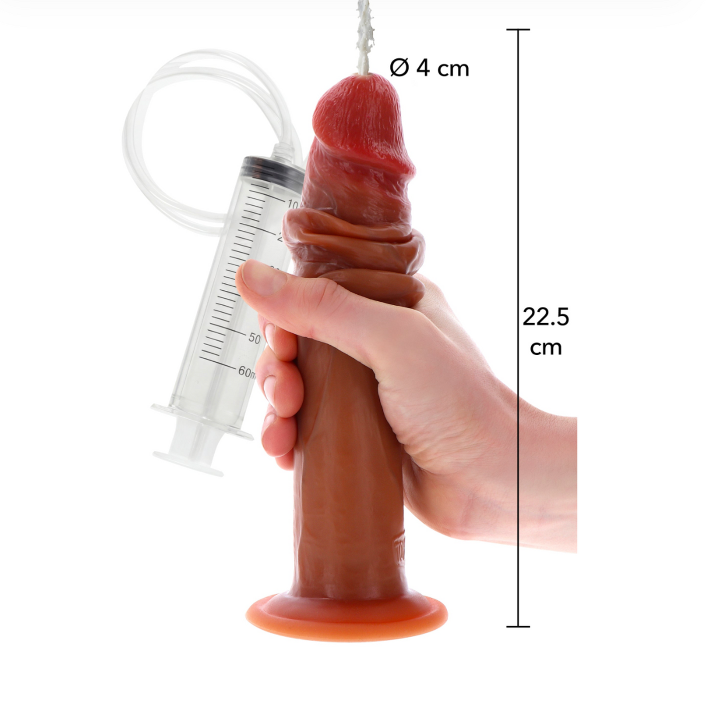 Get Real Foreskin Squirting Dong - Gode ventouse éjaculateur