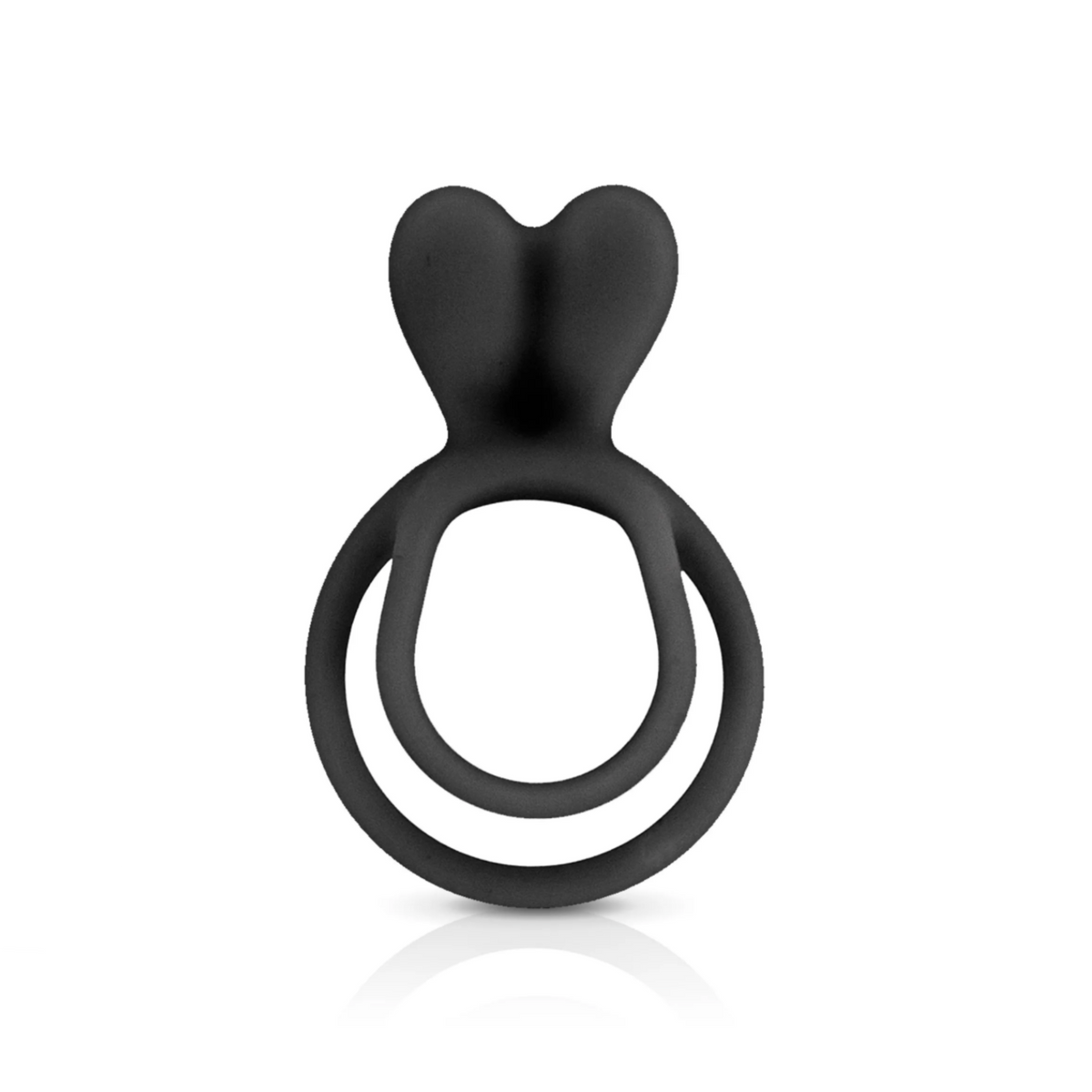 Glamy Double Cockring – Double Anneau Pénien en Silicone avec Stimulation Clitoridienne
