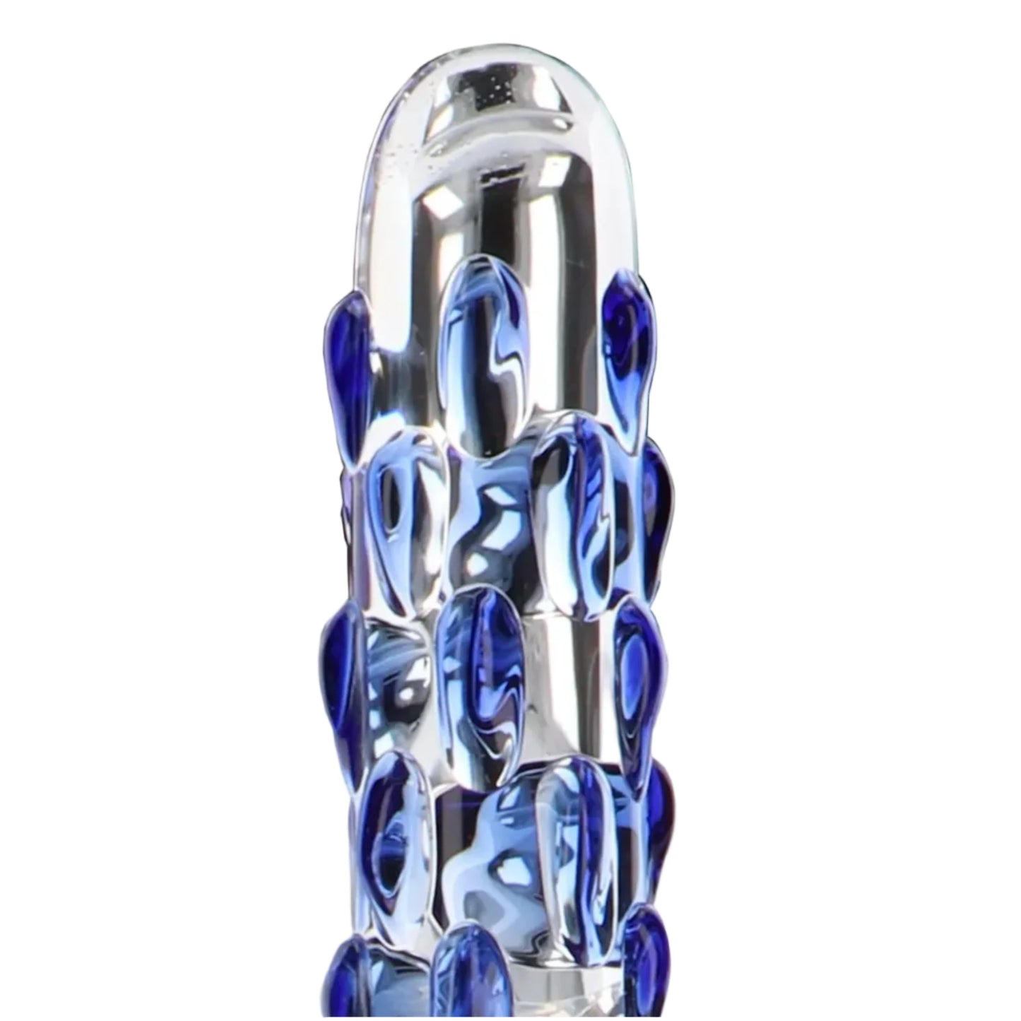 Glass Worxx Diamond Dazzler – Gode en verre texturé