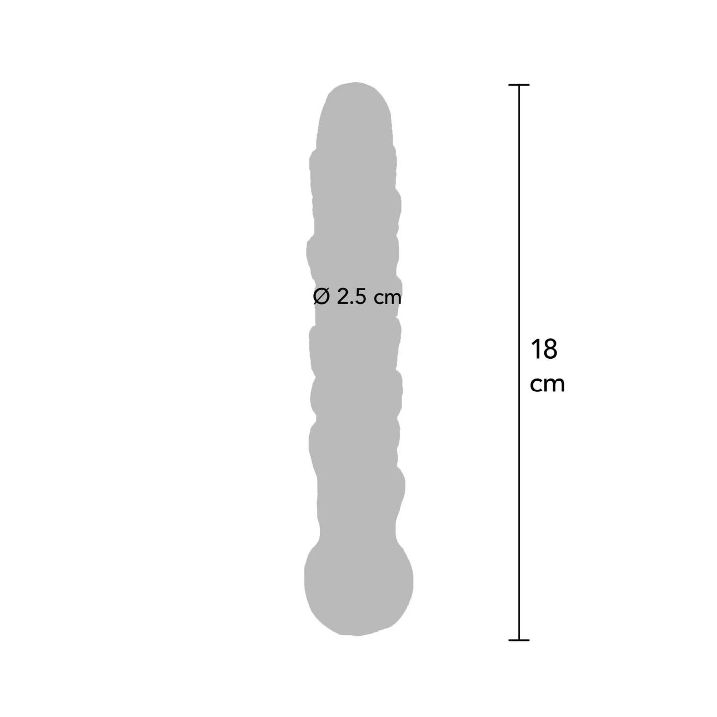 Glass Worxx Diamond Dazzler – Gode en verre texturé