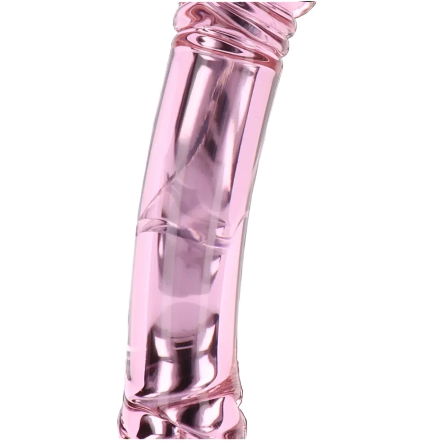 Glass Worxx Rhinestone Scepter – Gode en verre double face texturé