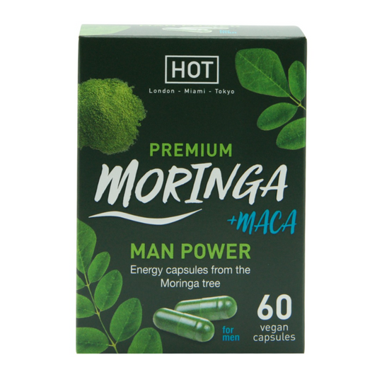 HOT Premium Moringa +Maca Man Power - Gélules stimulantes pour homme