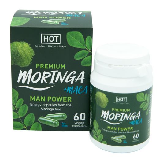 HOT Premium Moringa +Maca Man Power - Gélules stimulantes pour homme