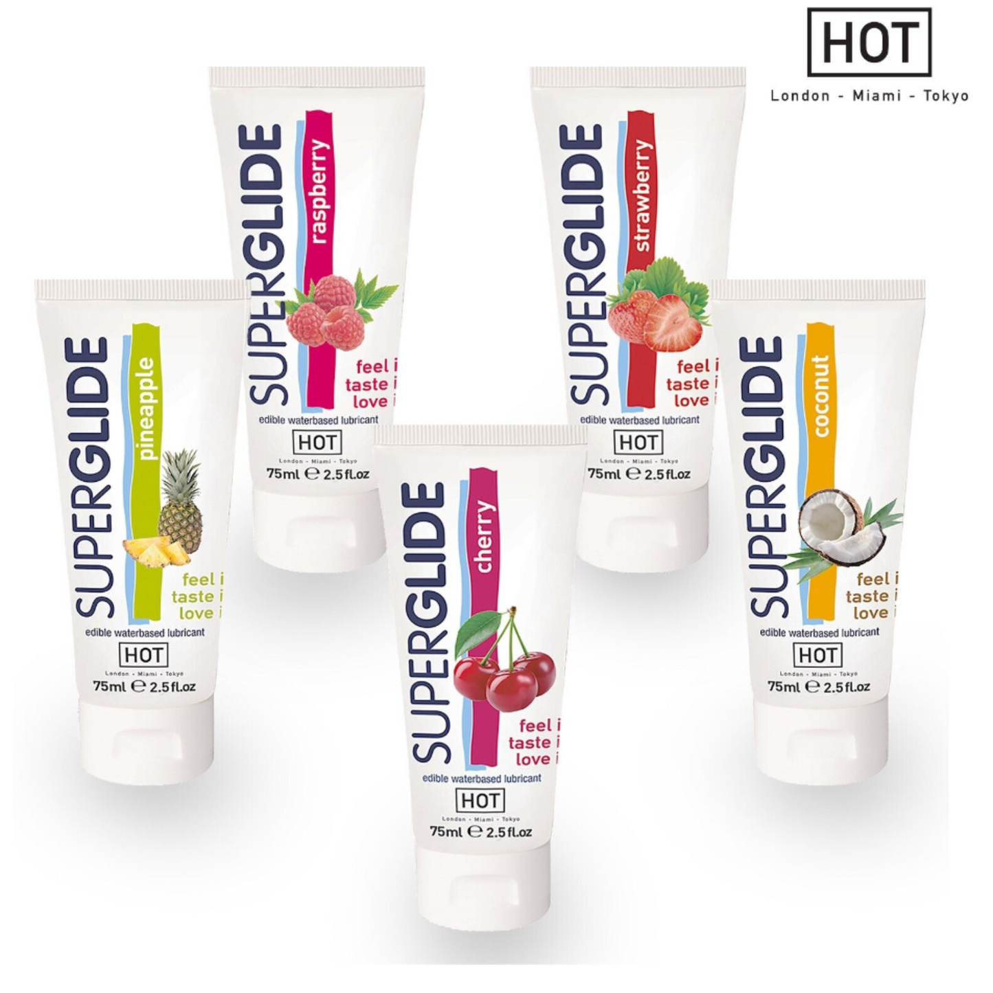 HOT SuperGlide Edible - Lubrifiant comestible 75 ml