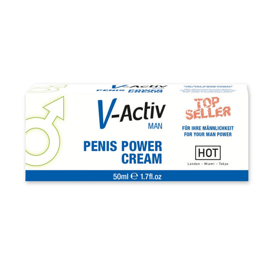 HOT V-Activ Penis Power Cream - Crème intime pour homme