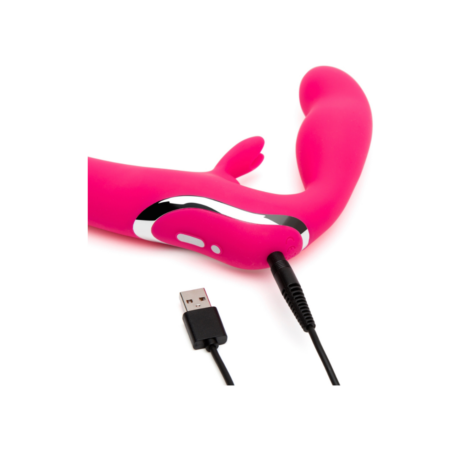 Happy Rabbit Strapless Strap-on - Strap on rabbit vibrant