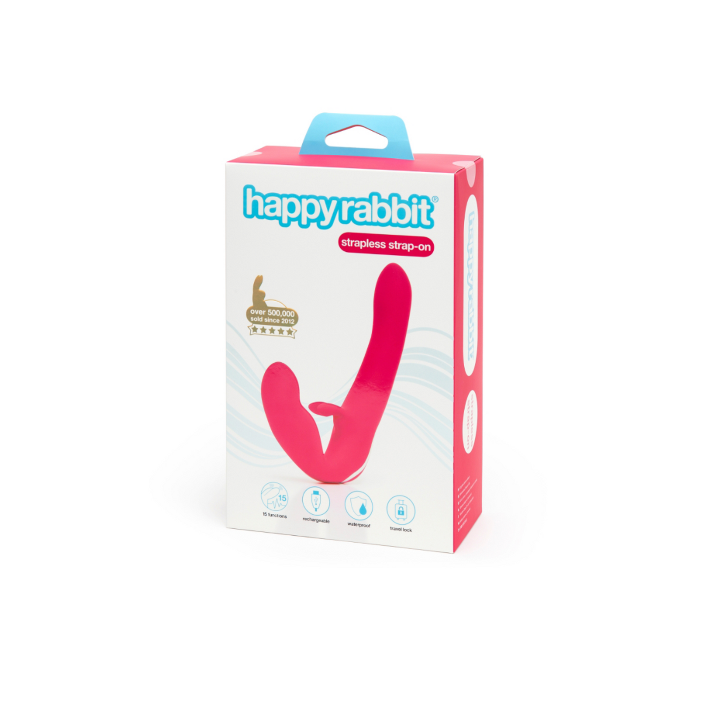 Happy Rabbit Strapless Strap-on - Strap on rabbit vibrant