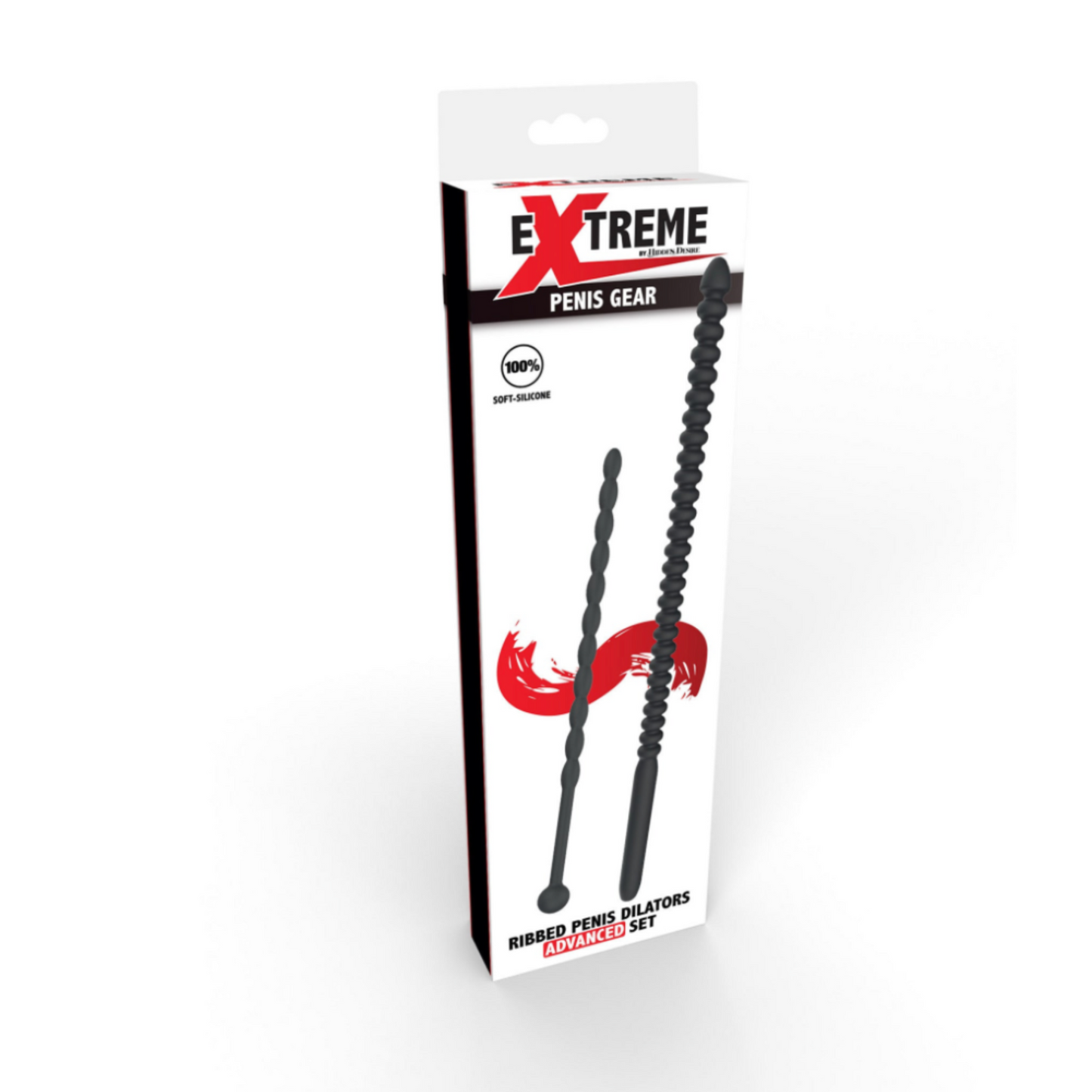 Hidde Desire Ribbed Penis Dilators - Dilatateurs urétraux en silicone