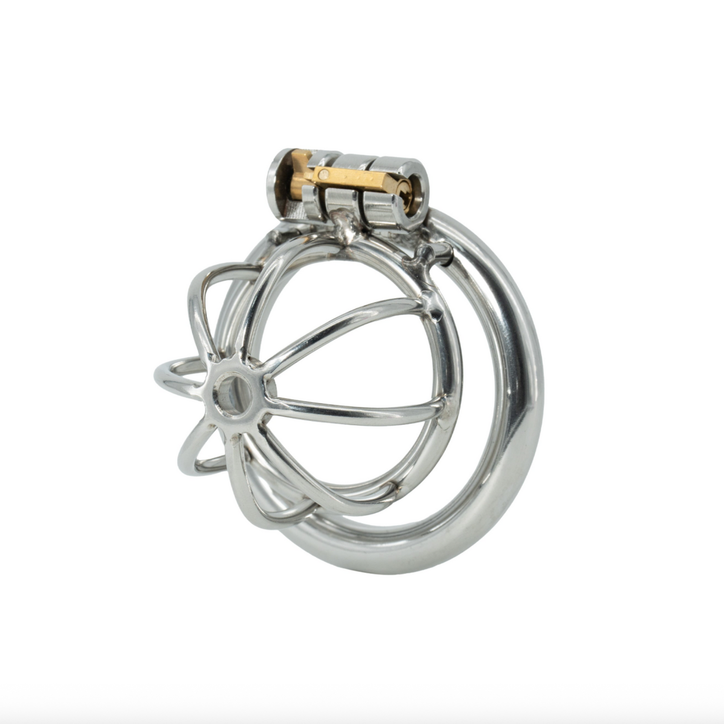 Hidden Desire Chastity Harness X-Short - Cage de chasteté en acier inoxydable