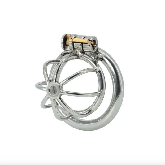 Hidden Desire Chastity Harness X-Short - Cage de chasteté en acier inoxydable