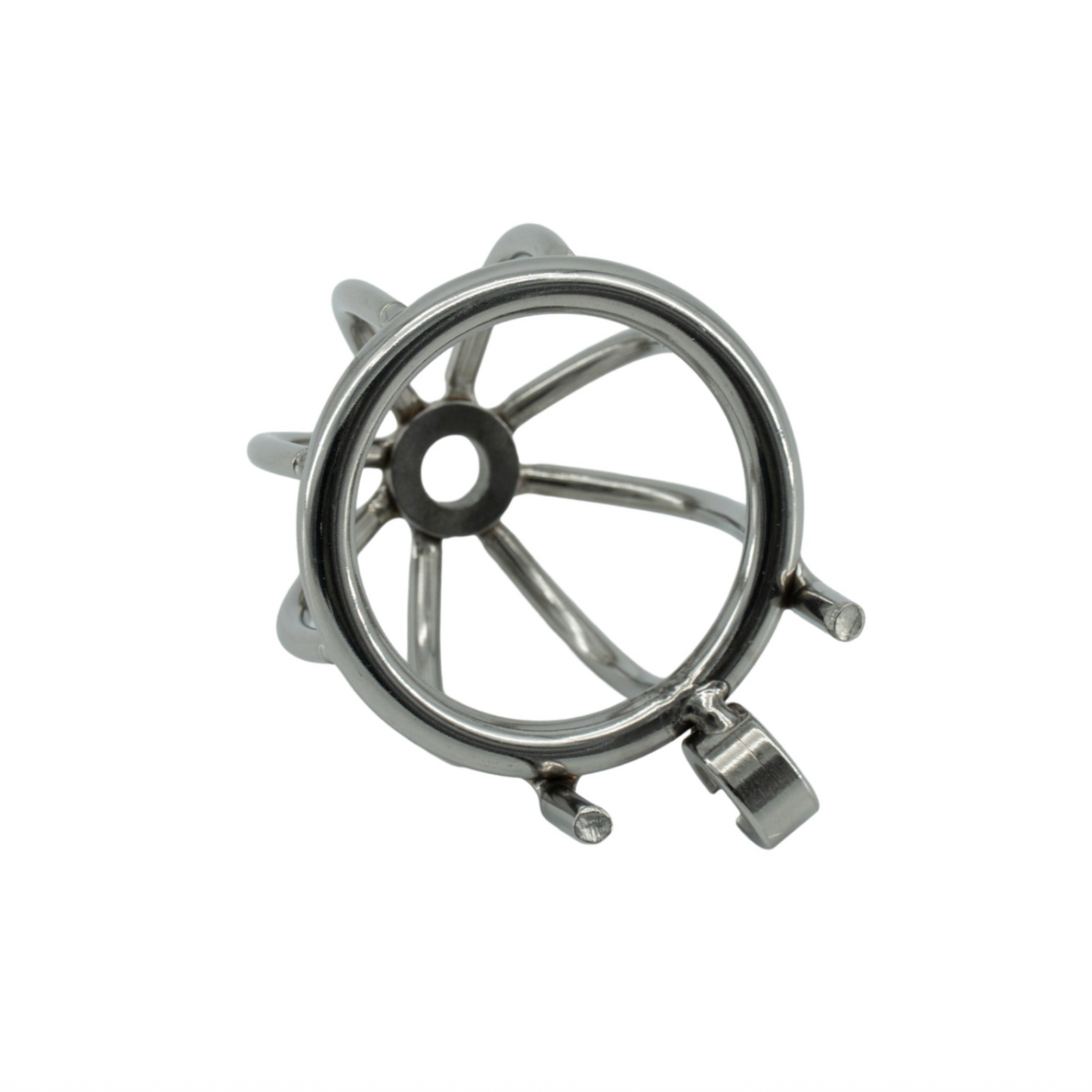 Hidden Desire Chastity Harness X-Short - Cage de chasteté en acier inoxydable