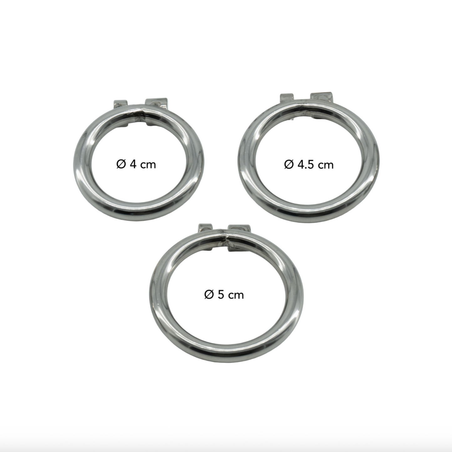 Hidden Desire Chastity Harness X-Short - Cage de chasteté en acier inoxydable