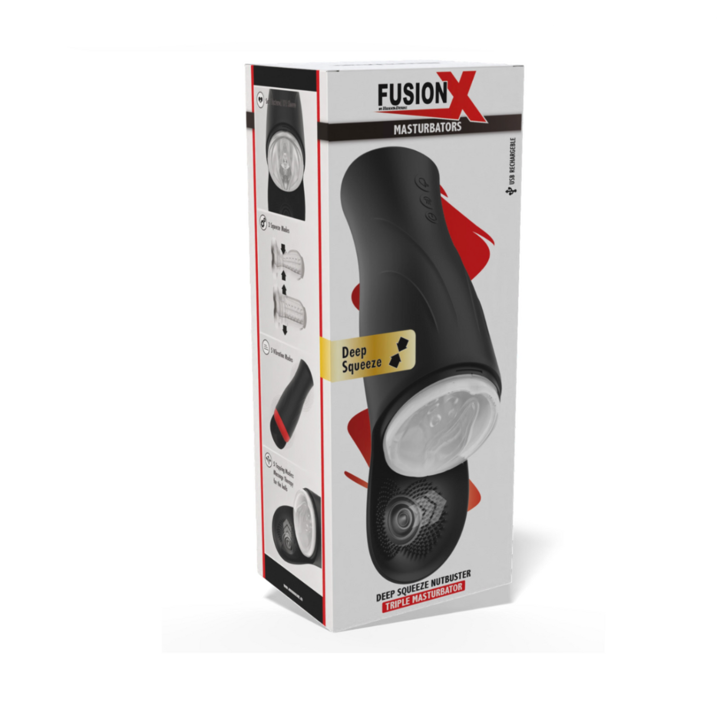 Hidden Desire Deep Squeeze Nutbuster - Masturbateur 3 fonctions