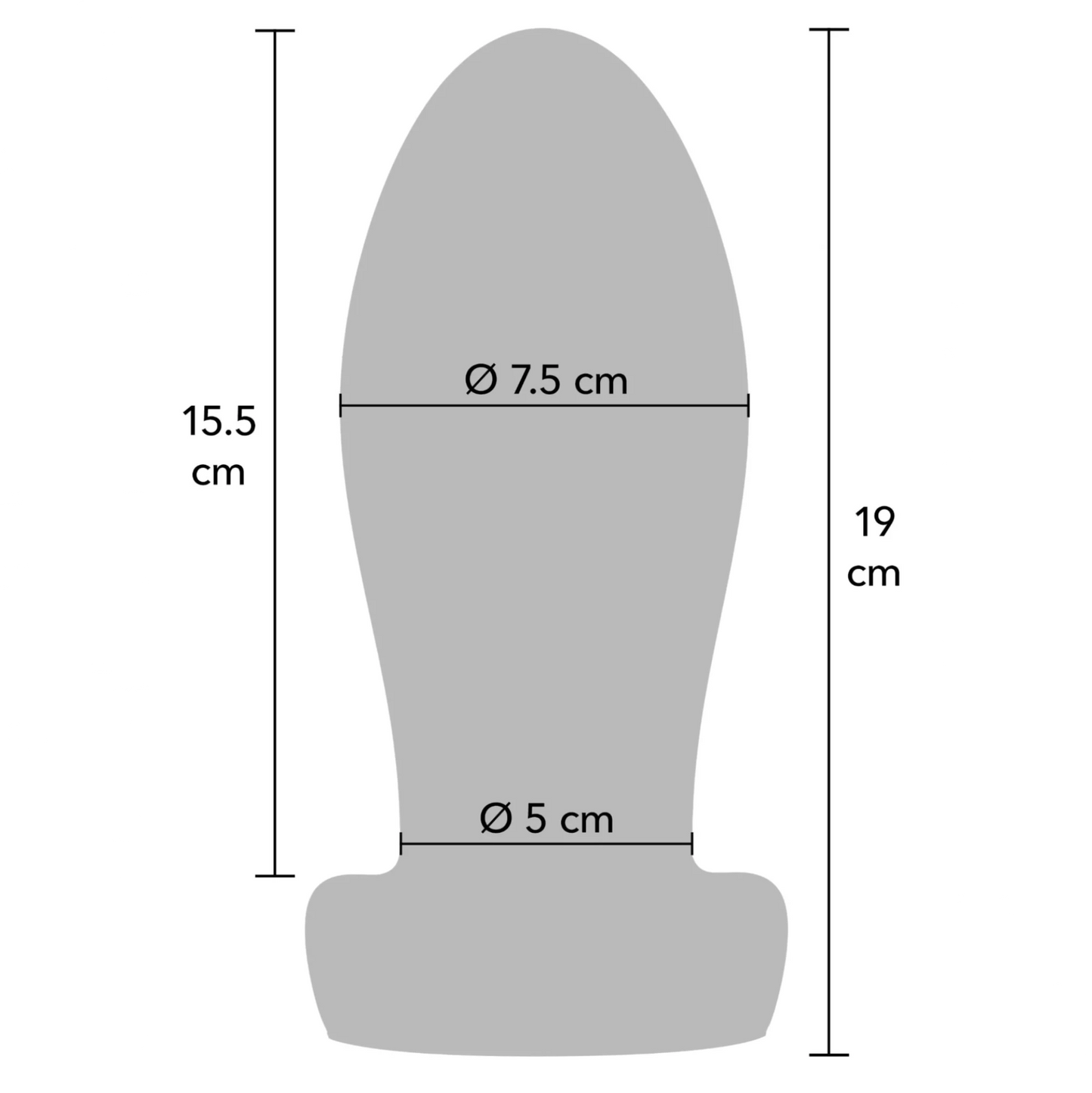 Hidden Desire Heavy Anal Stretcher - Plug XL