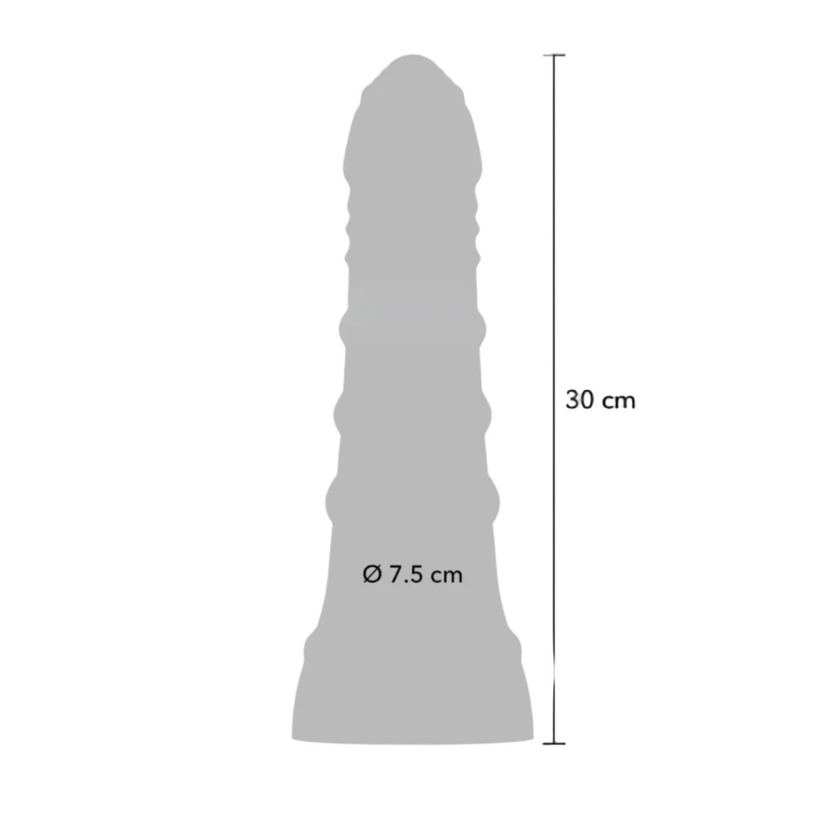 Hidden Desire Inferno Big Boys Dong – Gode XL Noir Texturé 30.5 cm