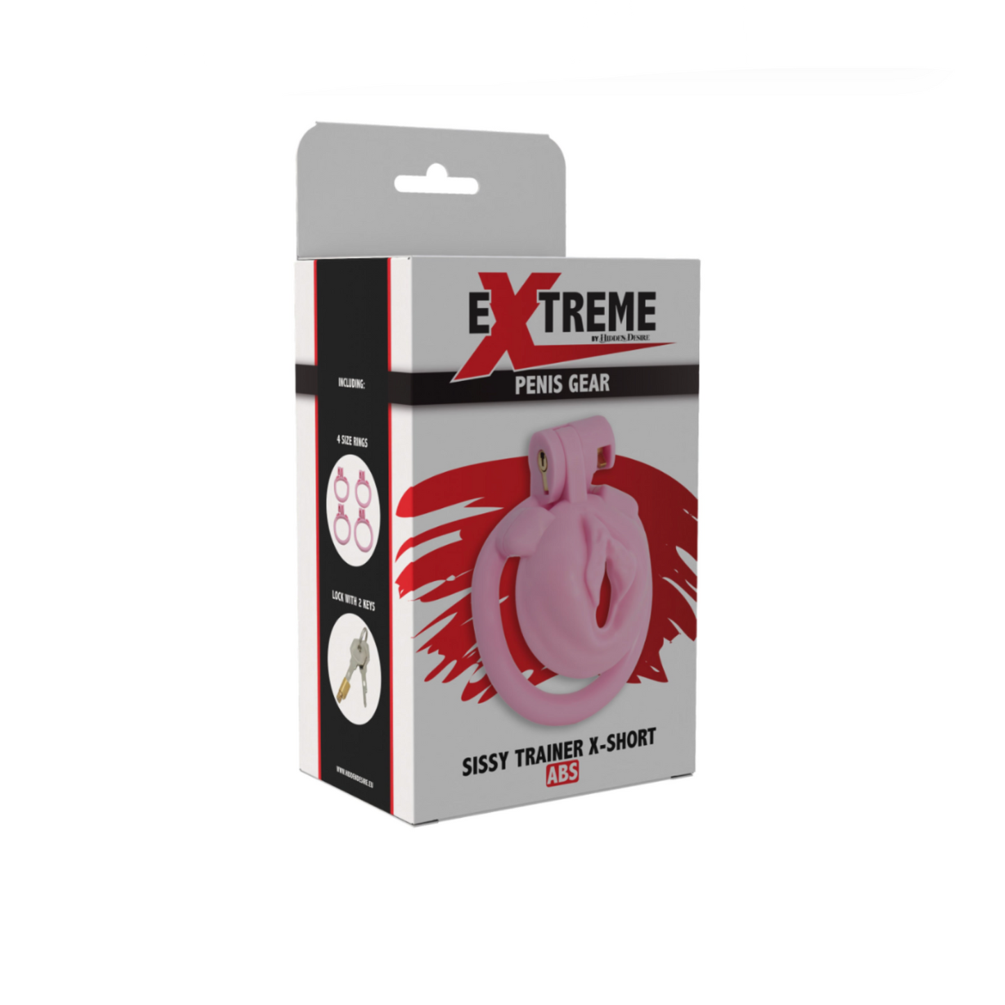 Hidden Desire Sissy Trainer - Cage de chasteté plate effet sissy