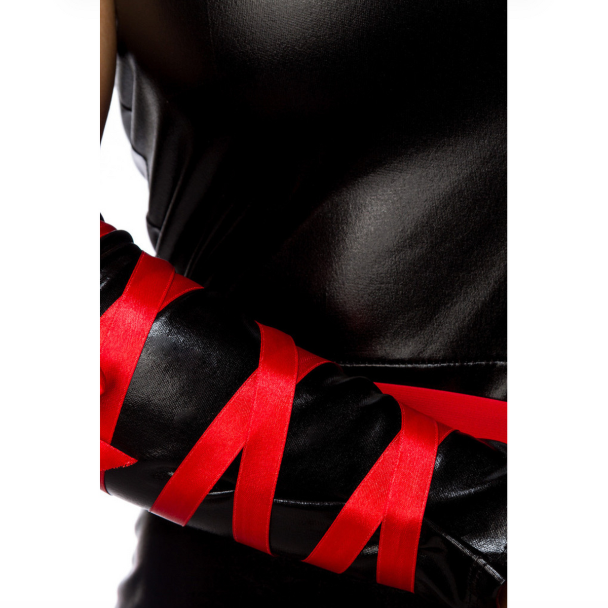 Hot Ninja - Déguisement ninja femme noir & rouge