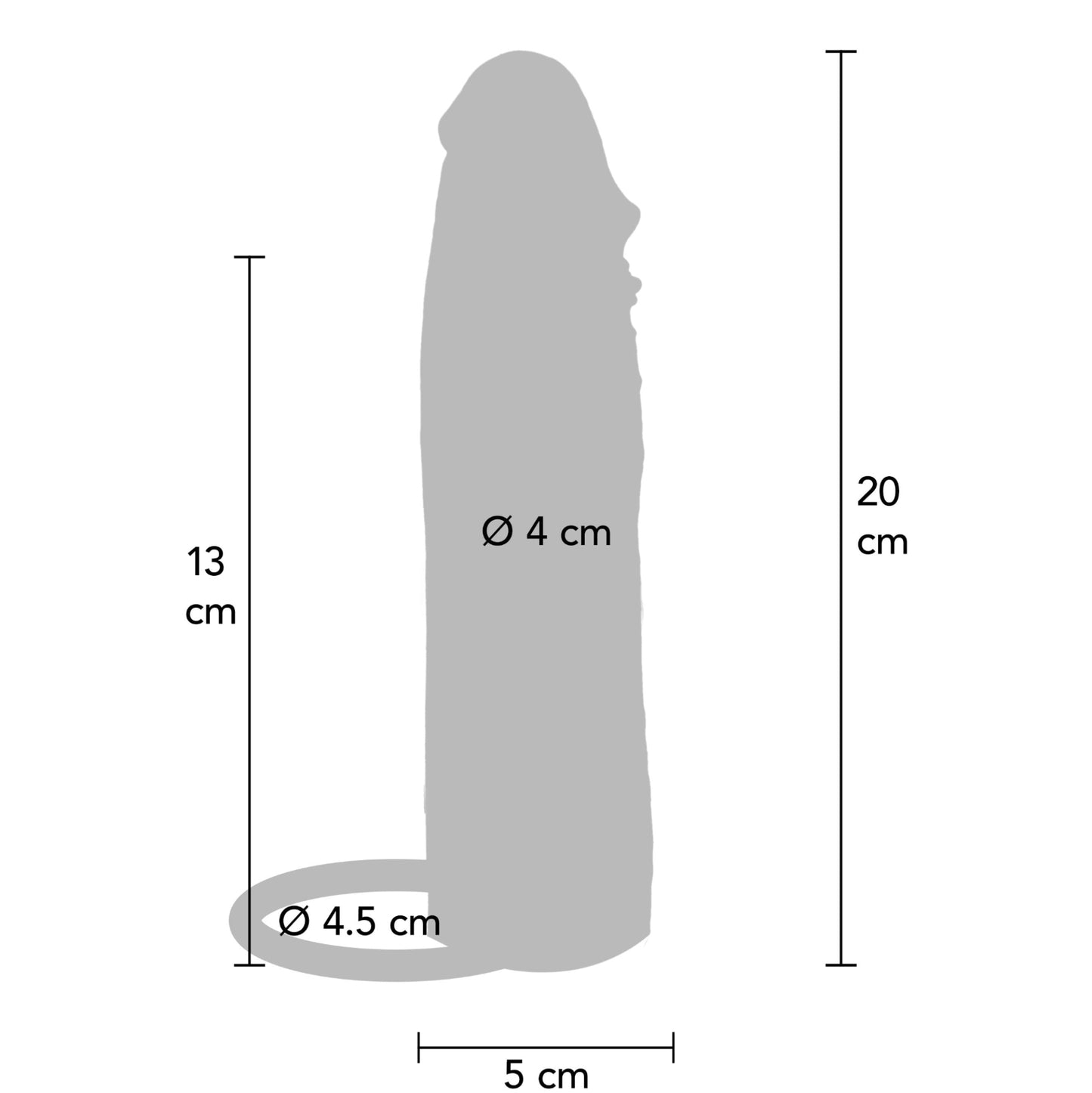 Hydrated Skin 20 cm Penis Sleeve – Gaine pénienne vibrante télécommandée