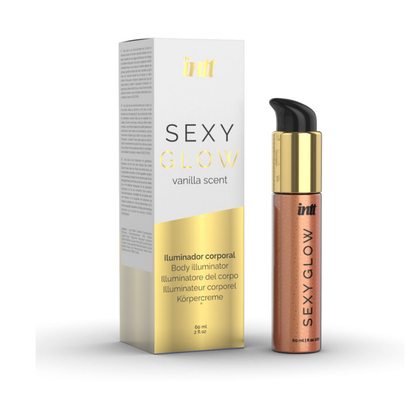 Intt Sexy Glow - Illuminateur corporel doré vanille 60 ml