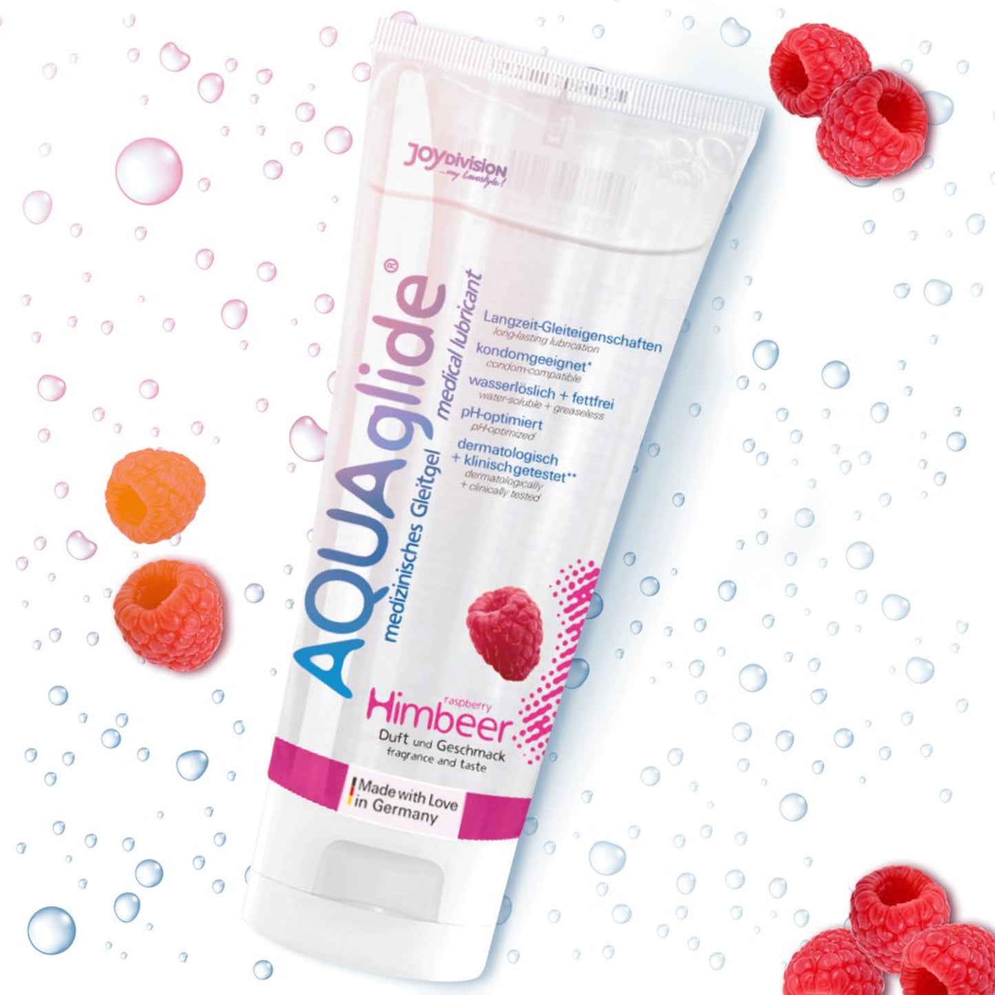 JoyDivision AQUAglide Framboise - Lubrifiant comestible 100 ml