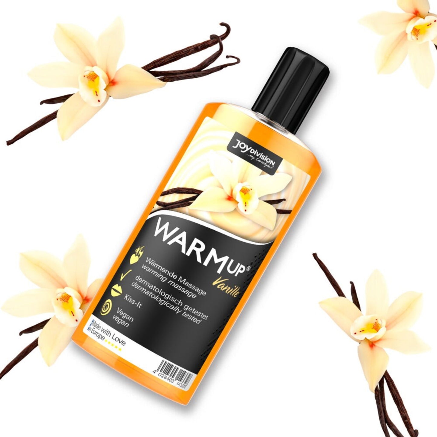 JoyDivision WARMup - Huile de massage gourmande chauffante 150 ml