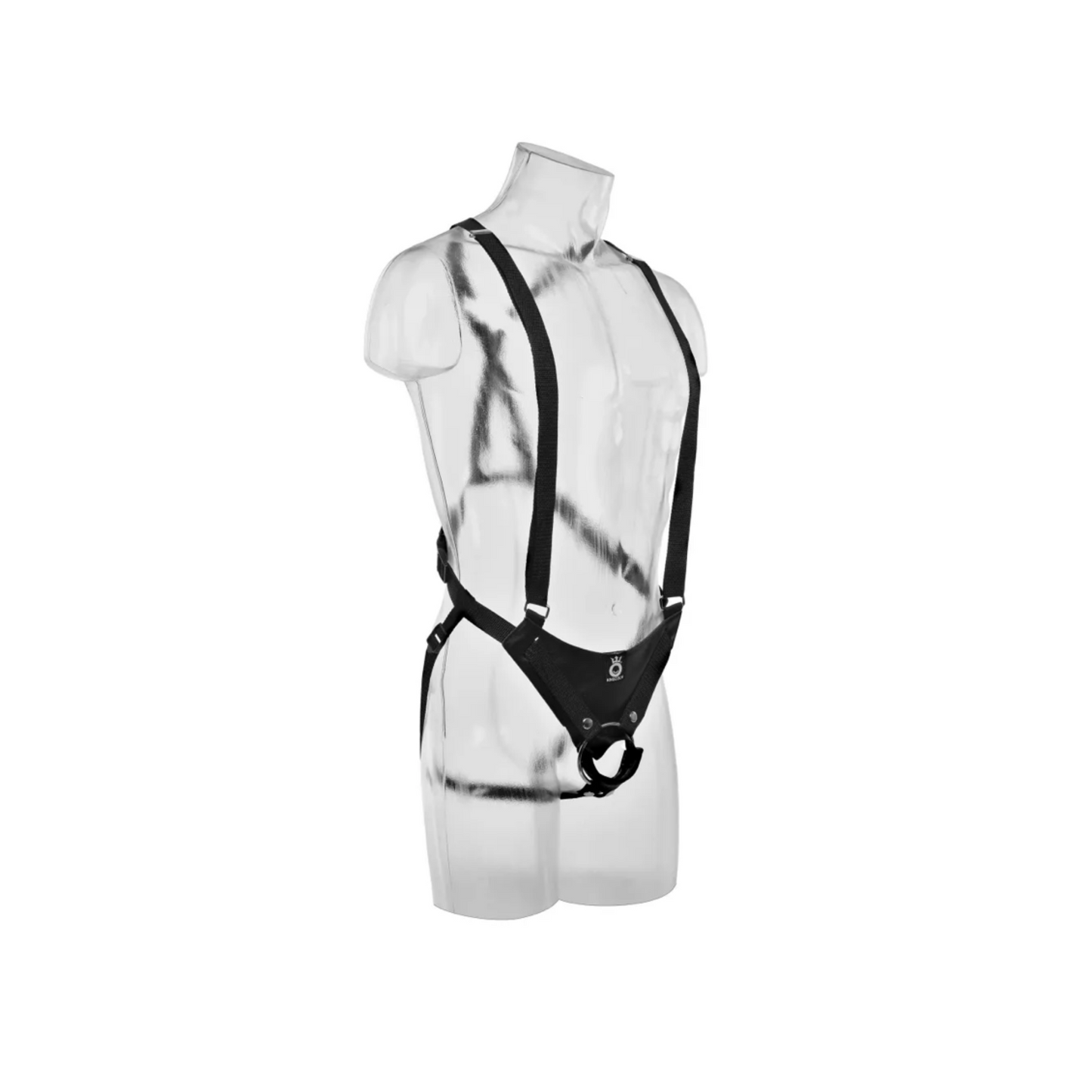 King Cock 10'' Hollow Strap-On Suspender System - Gode ceinture  25 cm