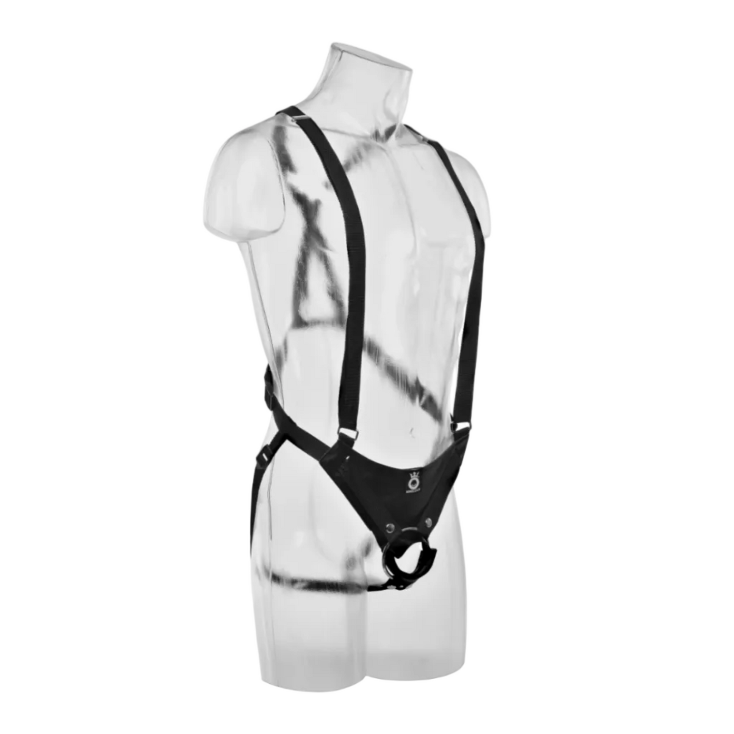 King Cock 11'' Hollow Strap-On Suspender System - Gode ceinture creux 28 cm