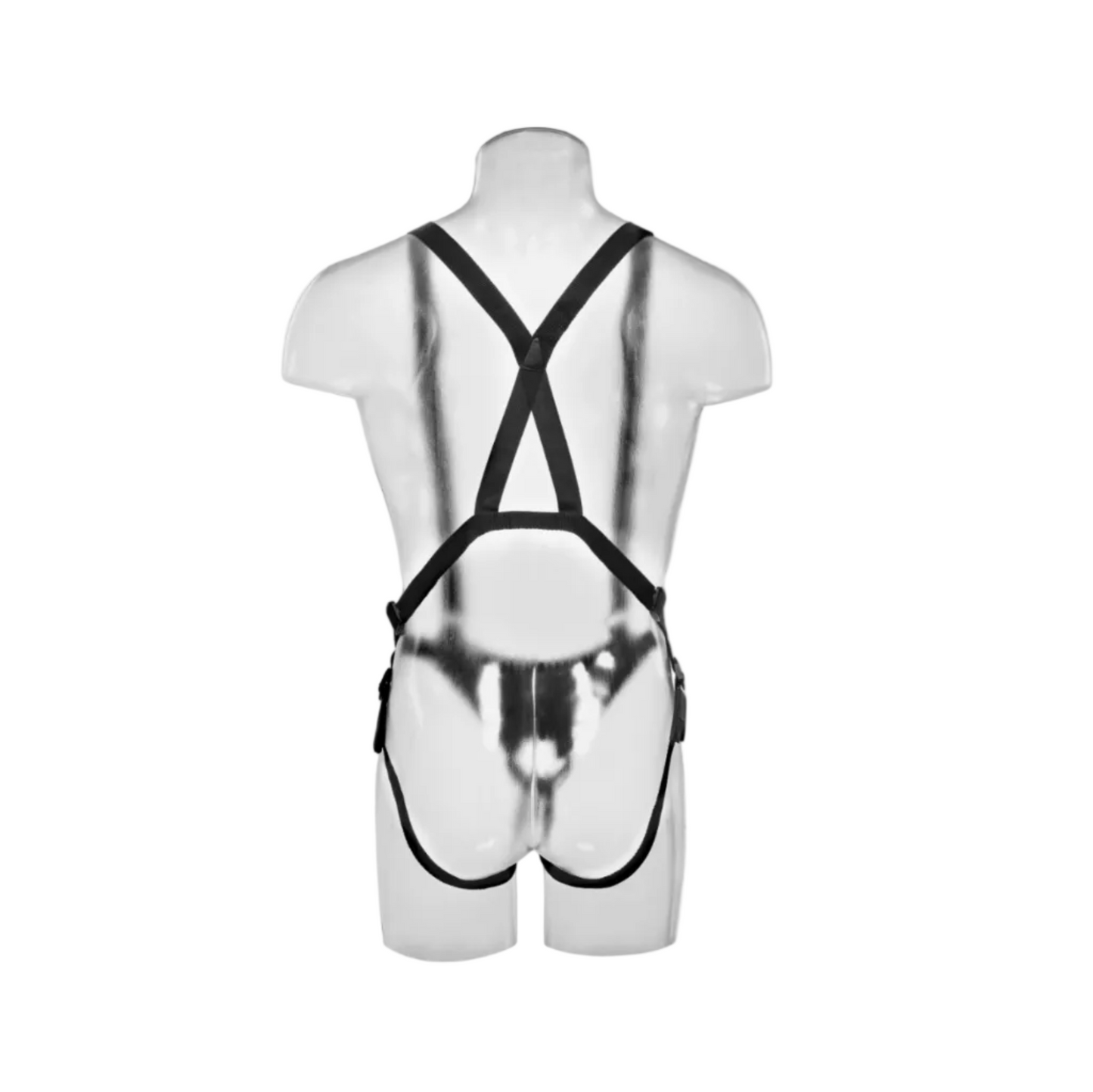 King Cock 11'' Hollow Strap-On Suspender System - Gode ceinture creux 28 cm