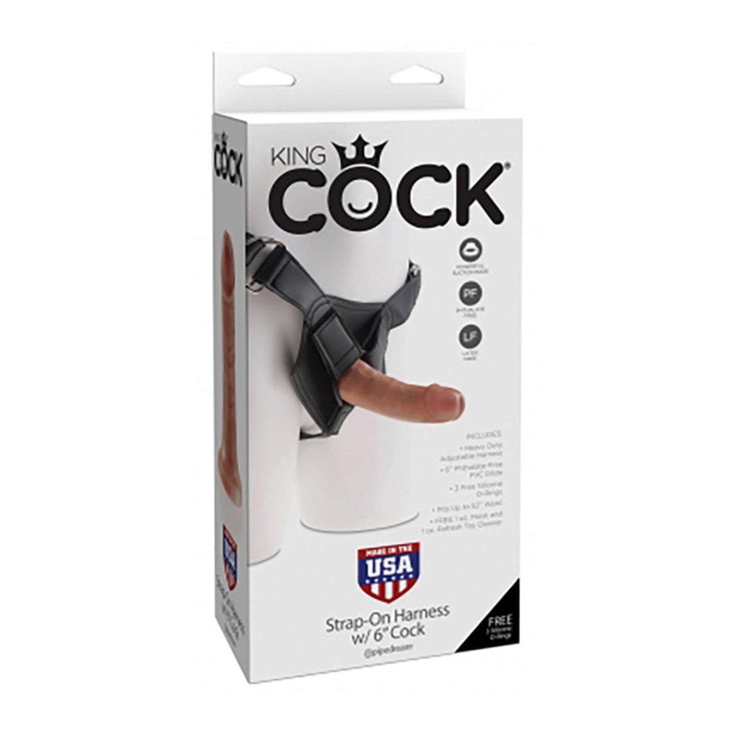 King Cock Strap-On Harness 6'' - Gode ceinture 15 cm