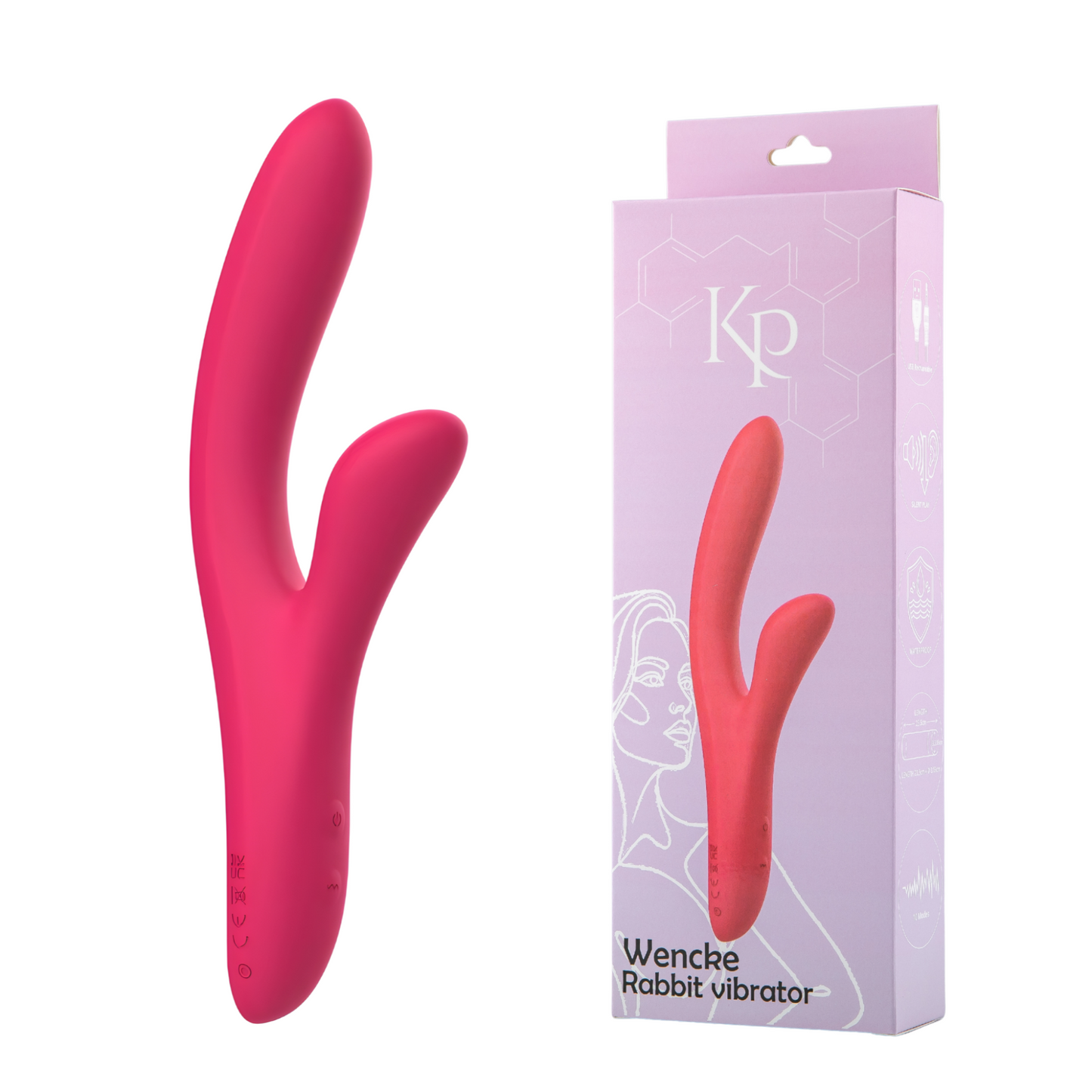 Kinky Pleasure Wencke - Vibromasseur rabbit double moteur