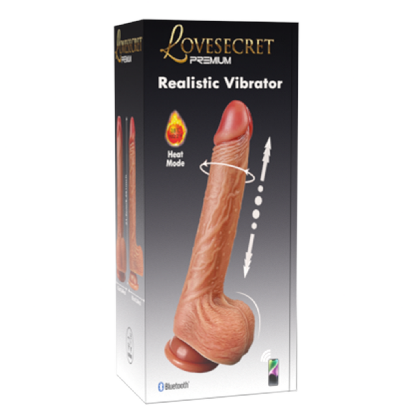 Lovesecret Premium Realistic Vibrator - Vibromasseur connecté et chauffant