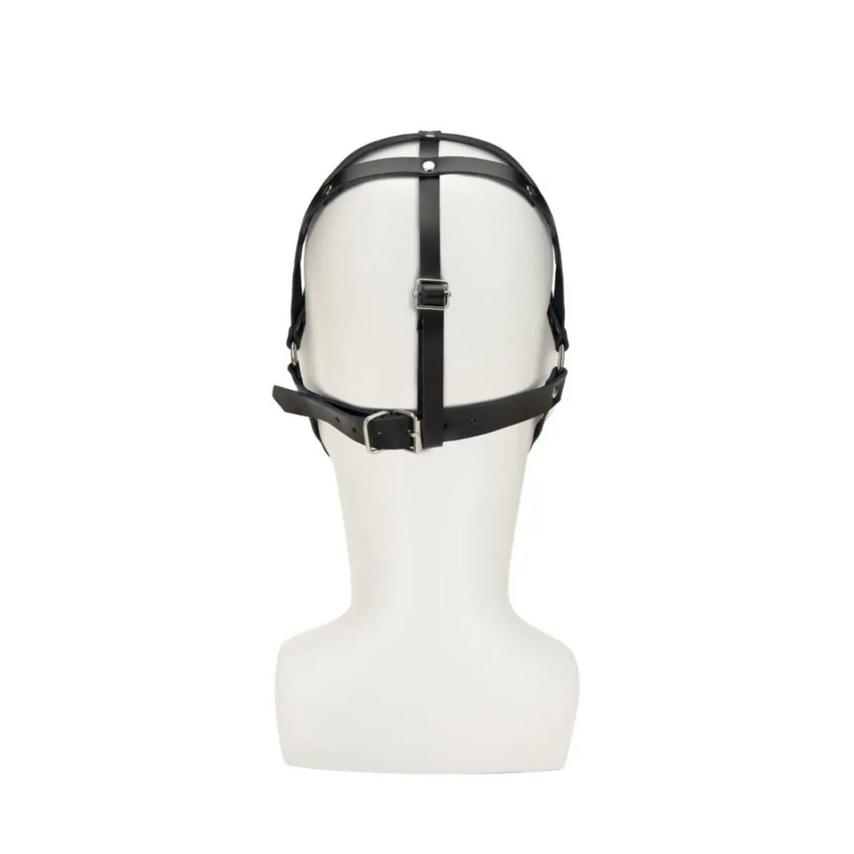 Me You Us Web Hood Mask – Masque BDSM à Sangles en Similicuir Noir
