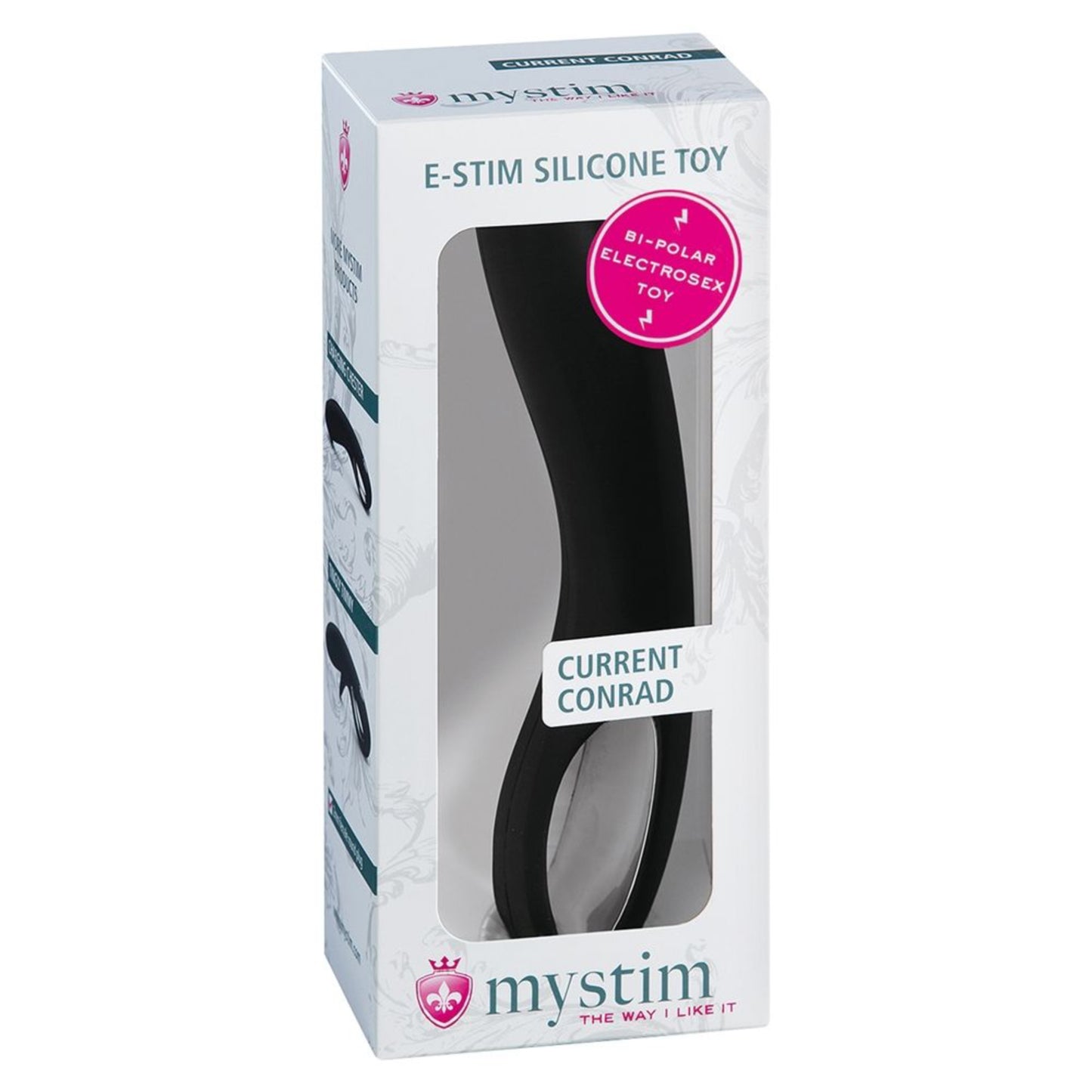 Mystim Current Conrad - Dildo E-Stim courbé