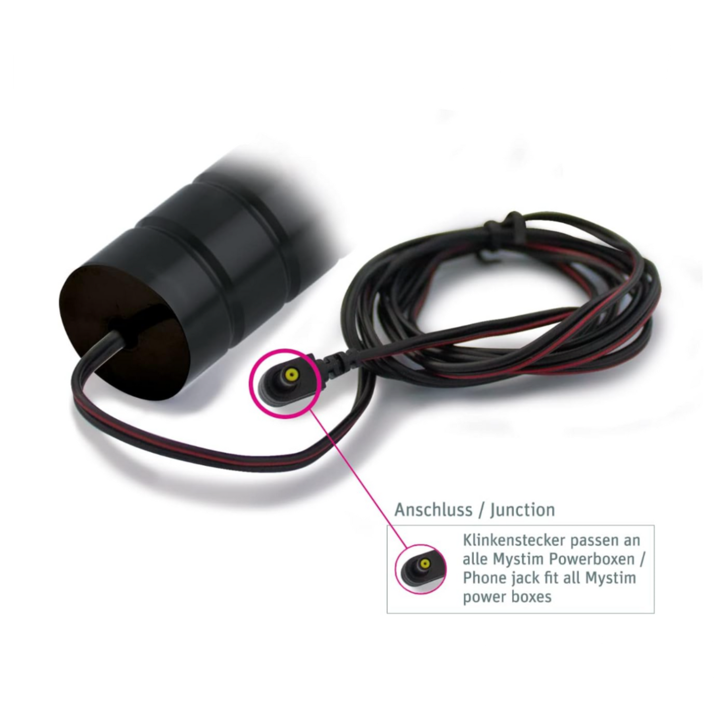 Mystim Mighty Merlin - Dildo E-Stim en aluminium