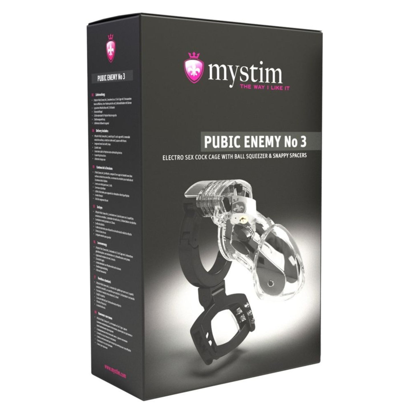 Mystim Pubic Enemy N°3 - Cage de chasteté E-Stim
