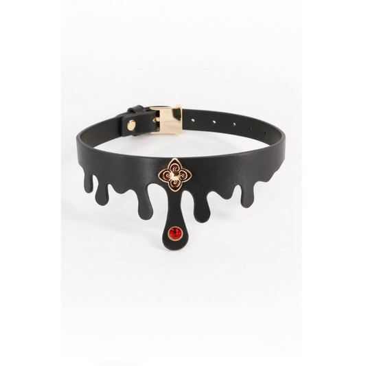 NS Novelties Elvira – Collier BDSM ajustable similicuir