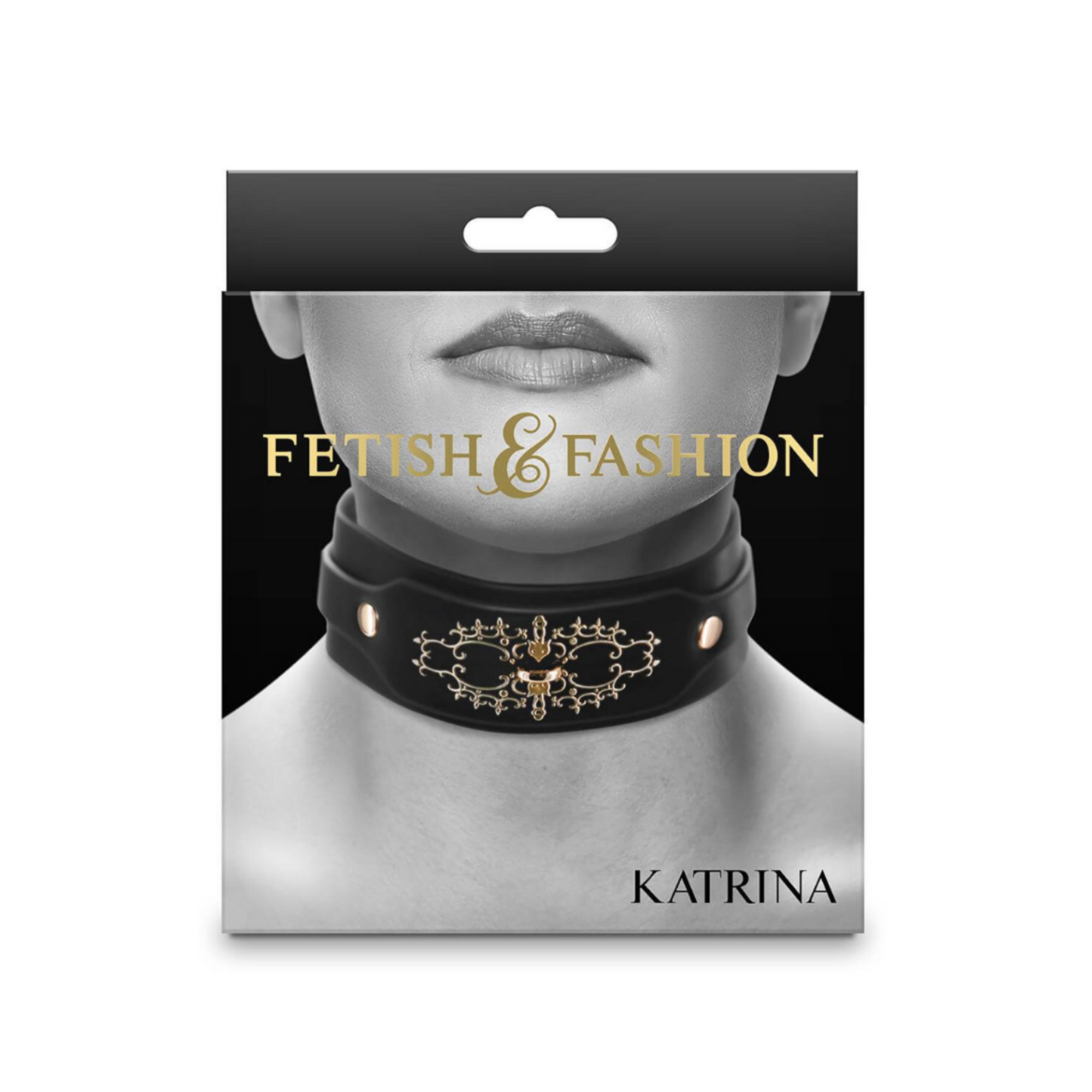 NS Novelties Katrina – Collier BDSM ajustable similicuir