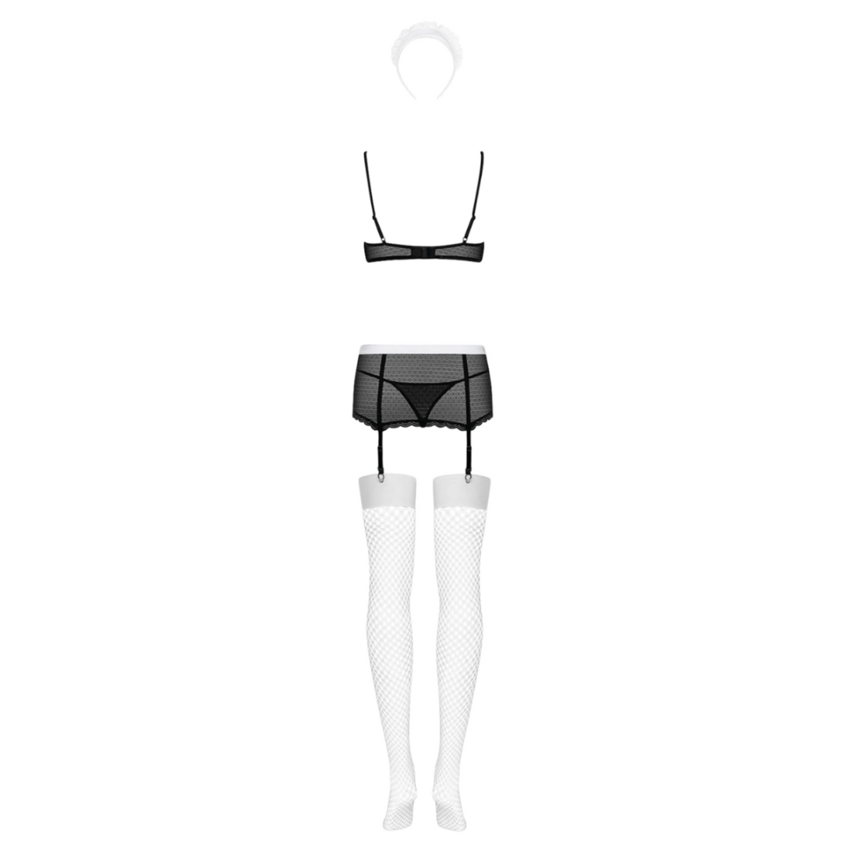 Obsessive Maidme Set - Ensemble de soubrette sexy 5 pièces
