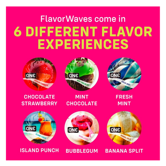 One Flavor Waves - Préservatifs aromatisés et colorés